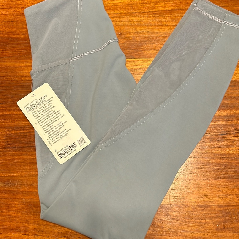 NWT Lululemon Wunder Train Mesh Belt HR Tight 25” , size 4